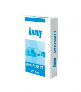 Шпаклевка гипсовая высокопрочная Knauf Унифлот, 25 кг фото 1